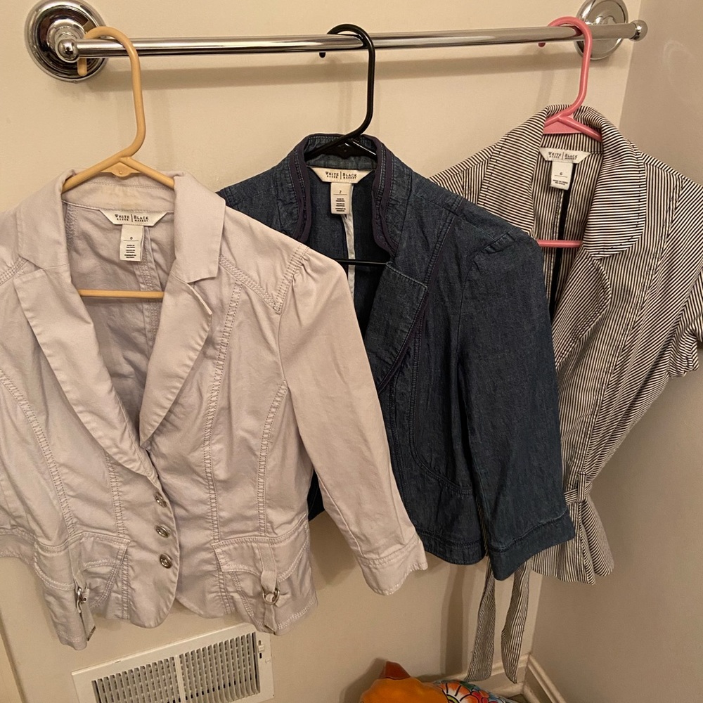 Three White House Black Market small jackets/ blazers